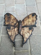 Holzschnitzereie Skulptur Schmetterling Figur Holz Schnitzbeitel Bildhauerbeitel