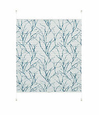 Klemmfix Plissee Dondo Weiß Petrol gemustert Thermo Energiesparrollo ab 40 cm