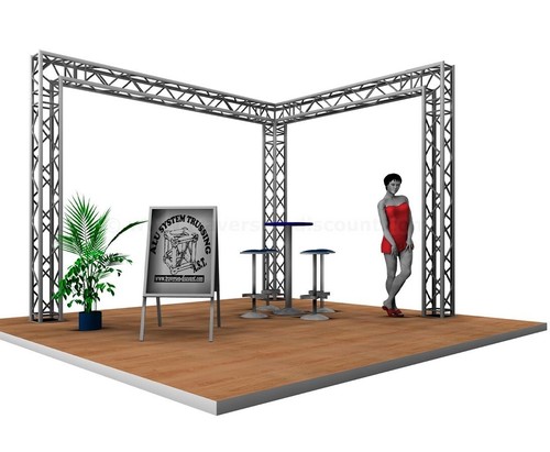 Messestand form gebaut - in, "l"