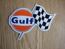Gulf Aufkleber, mit Zielflagge