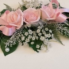 Tischdeko Set 13tlg. rosa /weiß Tischdeko Hochzeit Taufe Kommunion