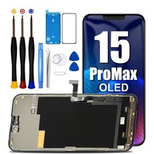 OLED Display für iPhone 15 Pro Max Ersatz Full HD Bildschirm TouchScreen 120HZ