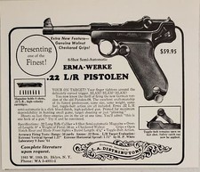 1966 Print Ad Erma-Werke .22