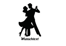 Tanzen Autoaufkleber/Wandtattoo-Wettkampftanzen-Personalisierbar-Sporttanzen Top