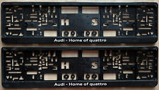 AUDI HOME OF QUATTRO KENNZEICHENHALTER KENNZEICHENVERSTÄRKER NUMMERNSCHILDHALTER