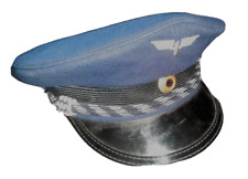 BRD Privatbahn Schirmmütze mit Schirmmützenkordel silber/blau, um 1973,  Folgend