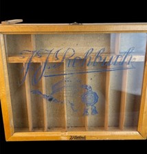 Alte Bleistift Verkaufsvitrine Tischvitrine J. J. Rehbach Ca. 1940/60er Jahre