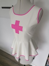 Latex Kleid Shirt mit Rock