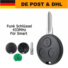 Funk Schlüssel Fernbedienung 433MHz Chip für Smart 450 Fortwo Cabrio City Coupe