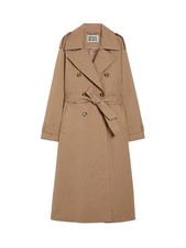 Trench Mantel Penny Black Damen, Aus Gabardine Baumwolle, Farbe Kamel, Vestibi