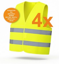 4x Warnweste Pannenweste