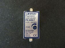 Spaun Pegelsteller PS2200F -10dB 0,15 bis 2200MHz mit DC-Durchlass.