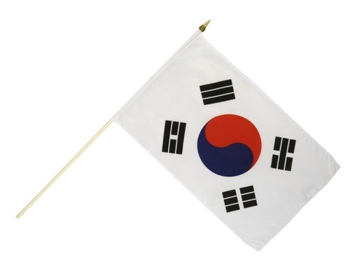 Südkorea stockflagge flaggen - südkorea,