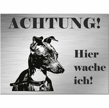 Greyhound Windhund - Schild