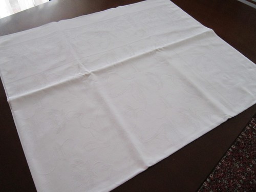 Damast tischdecke 150 128 - damast,