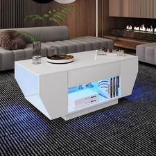 Hochglanz-LED-Couchtisch