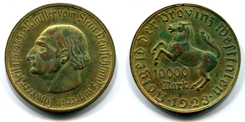 10000 mark westfalen 1923 - 10000,