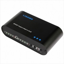 Ligawo 6518743 SPDIF Toslink Matrix 4x2 - Audio Switch/ Splitter