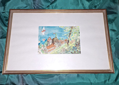 Original aquarell meersburg - original,