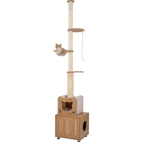 Robuster katzenkratzbaum mit - katzenkratzbaum,