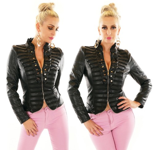 Damen kunstleder jacke - damen,