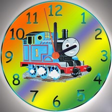 Wanduhr - Uhr für das Kinderzimmer - Motiv - Thomas die Lokomotive - Kinderuhr 