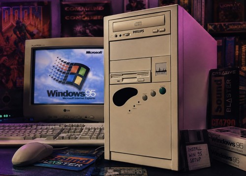 Retro gaming pentium 75 - retro, pc