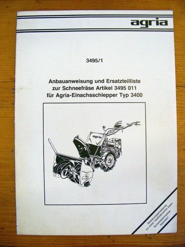 Agria 3400 schneefräse - agria,