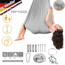 Therapieschaukel Grau Kinder Schaukel Hängematte Yoga Therapie Kinder Autismus.