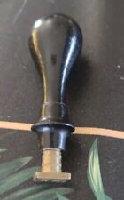 Siegel Initialen C E Wachssiegel Stempel Holz geschwärzt und Bonze oder Messi...