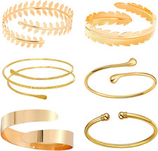 Armreif Gold Oberarm, 6 Stück