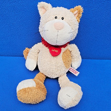 NICI LOVE CAT KATZE KATER STOFFTIER 35 CM KUSCHELTIER BRAUN SCHLENKER