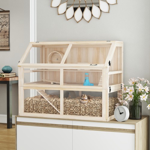 Pawhut hamsterkäfig aus - aus, holz