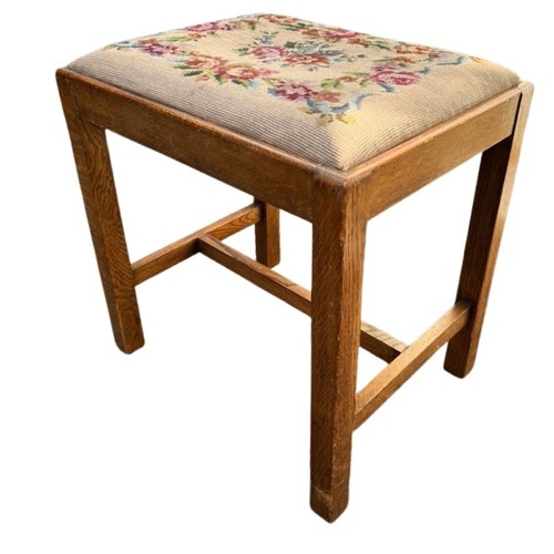Vintage eiche fußhocker - eiche,