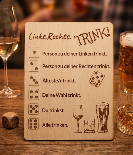 Holz-Trinkspiel