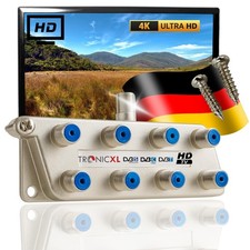 8-fach Antennen DVB-C DVB-T2