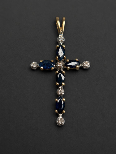 14k gelb weißgold blauer - gelb, &