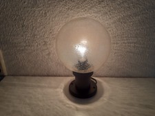 Kugelleuchte Terrassenlampe Blasenglas Sockelleuchte Ø 215 mm