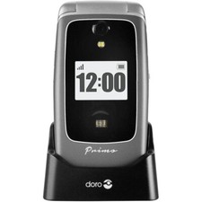 Doro Primo 418 grau graphit Großtastenhandy ICE Seniorenhandy Fallsensor