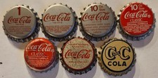 Kronkorken - Coca Cola aus USA - 7 versch.