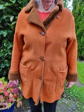 Echt Leder ? Echt Pelz ? Jacke Gr. 40 INSIEME Winterjacke Orange