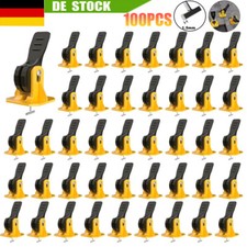 100X FLIESEN NIVELLIERSYSTEM VERLEGEHILFE VERLEGESYSTEM LEVELER BODENBAU TOOL