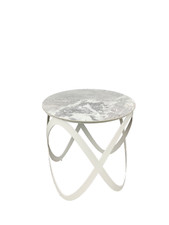 Ronald Schmitt Beistelltisch K 900 Candy (klein, Ø 45 cm) – Keramik White Rock