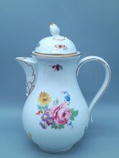 Hutschenreuther Dresden Moritzburg Kaffeekanne 24 cm Porzellan Blume