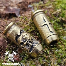 1 x Messing  Patrone Skull &