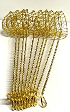 10 x Fondue Sieb goldfarben