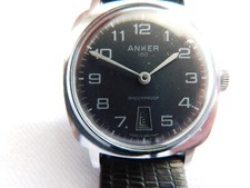 "Anker 100  Shockproof"Vintage Herren.Handaufzug.