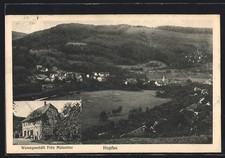 Ansichtskarte Hopfau, Warengeschäft Fritz Mutschler, Teilansicht 1930 