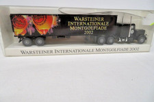 Wiking HO  - Kenworth Koffer-SZ Warsteiner Montg. 2002 aus Sammlung- mit OVP