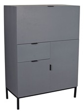 Computertisch Sekretär Vintage Design Klappsekretär Büroschrank Halbschrank